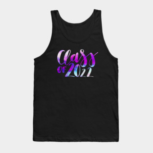 Class Of 2022 Graduation Senior 2022 Men Girl Shirt tie dye Tank Top