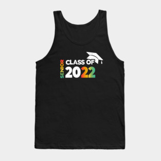 Class Of 2022 Graduation Senior 2022 Men Girl Shirt tie dye Tank Top