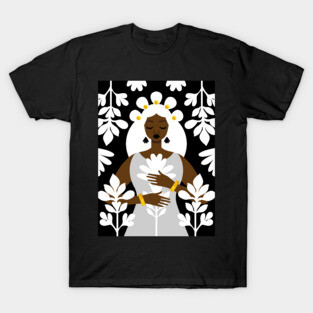 Nouveau Black and White T-Shirt