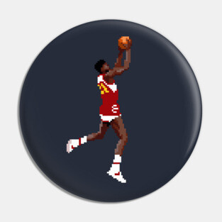 Dominique Wilkins Pixel Dunk Pin