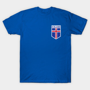 Iceland Flag Emblem T-Shirt