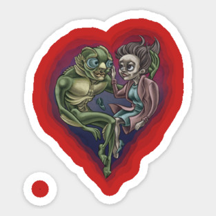 the shape of water Sticker