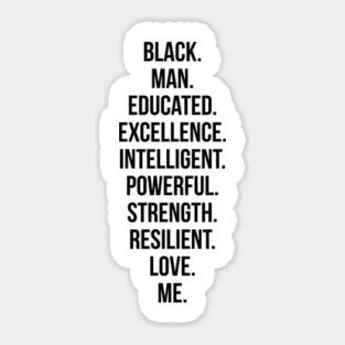 Black Man | African American | Black Power Sticker