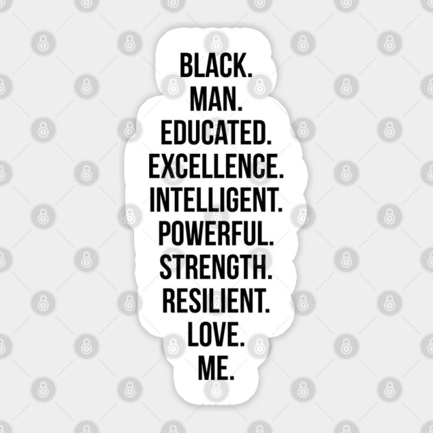 Black Man | African American | Black Power Sticker by UrbanLifeApparel