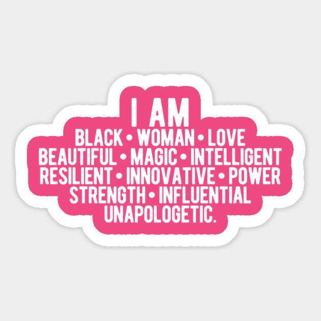 I AM A Strong Black Woman | African American Magnet by UrbanLifeApparel
