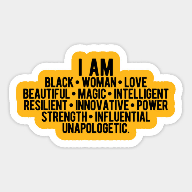 I AM A Strong Black Woman | African American Magnet by UrbanLifeApparel