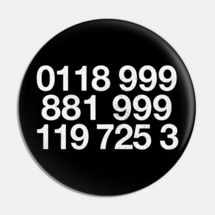 0118 999 8819991197253  / IT Crowd Fan Design Pin