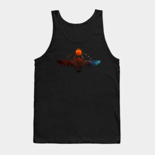 Egyptian Scarab Cosmos Sacred Geometry Tank Top