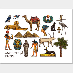 ancient Egypt symbols Posters and Art