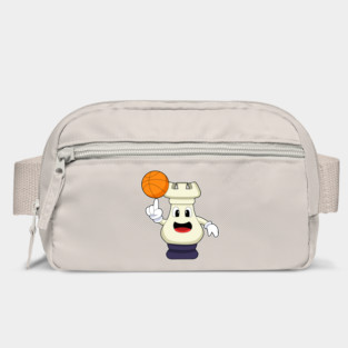 Chess piece Rook at Basketball Sports Bag