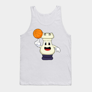 Chess piece Rook at Basketball Sports Tank Top