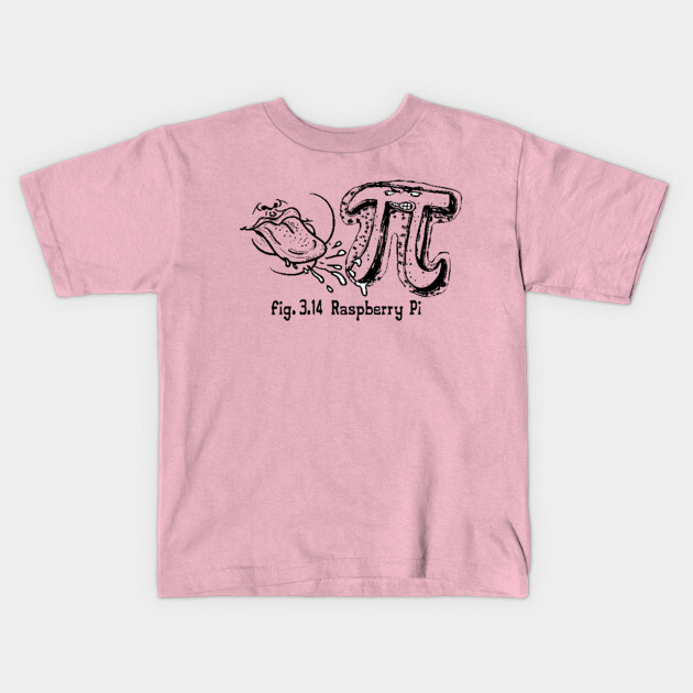 Fig Pi Day Raspberry Pi Symbol Pi Day Kids T-Shirt