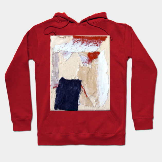 Jupiter Inspired Abstract Collage – Textured Mixed Media Artwork Hoodie by DonWillisJrArt