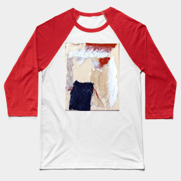 Jupiter Inspired Abstract Collage – Textured Mixed Media Artwork Baseball T-Shirt by DonWillisJrArt