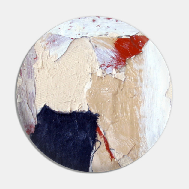 Jupiter Inspired Abstract Collage – Textured Mixed Media Artwork Pin by DonWillisJrArt