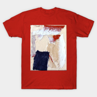 Jupiter Inspired Abstract Collage – Textured Mixed Media Artwork T-Shirt