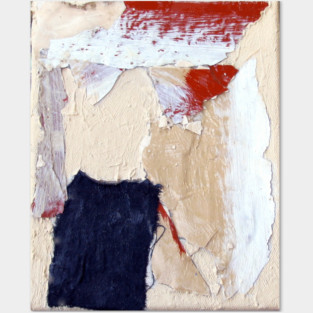 Jupiter Inspired Abstract Collage – Textured Mixed Media Artwork Posters and Art