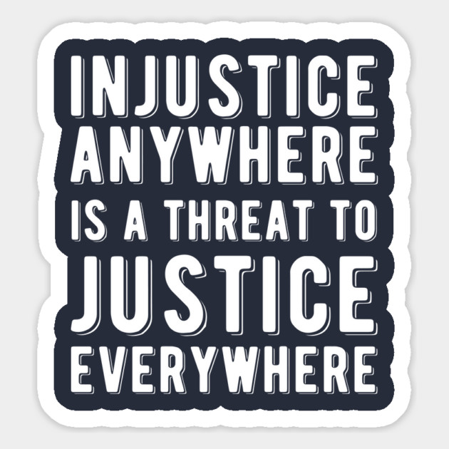 Injustice Anywhere is a Threat to Justice | MLK | Black Power Magnet by UrbanLifeApparel