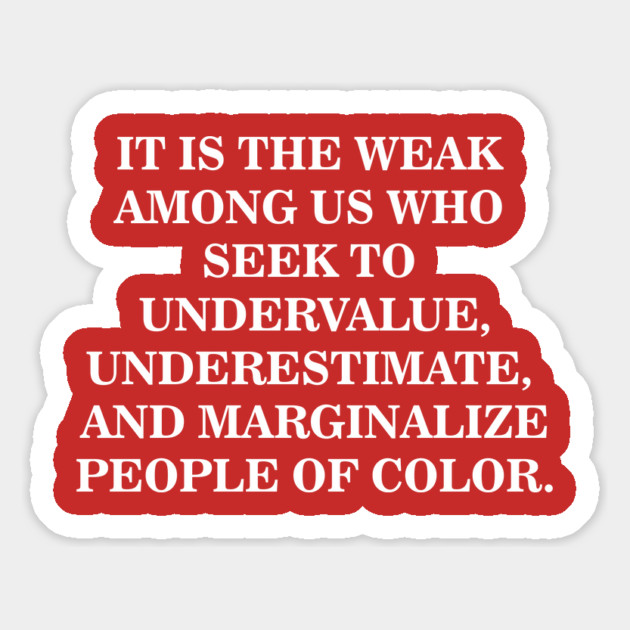 Undervalue, Underestimate, Marginalize | Black History Magnet by UrbanLifeApparel
