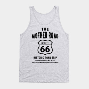The Mother Road Route 66 - Historic Road Trip Tank Top