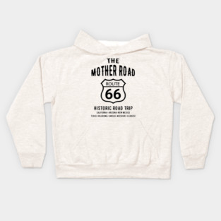 The Mother Road Route 66 - Historic Road Trip Kids Hoodie