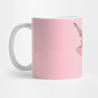 Fat and fabulous - plus size ballerina Mug