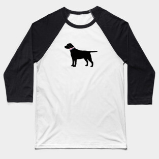Preppy Dog Black Lab Baseball T-Shirt