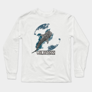 Galapagos Whale Shark Long Sleeve T-Shirt