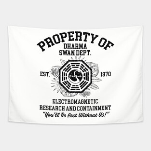 Property of Dharma Swan Department Tapestry