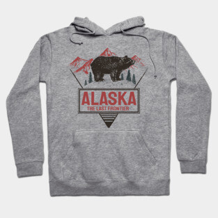 Alaska The Last Frontier Bear Nature Design Hoodie