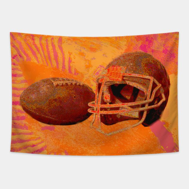 Orange Team Spirit Tapestry by DonWillisJrArt