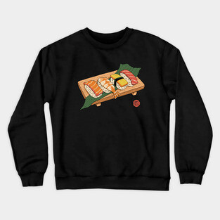 Sushi Ukiyo-e Crewneck Sweatshirt