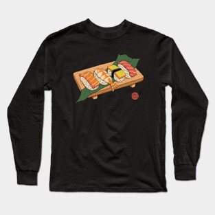Sushi Ukiyo-e Long Sleeve T-Shirt