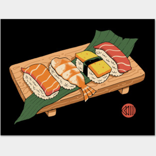 Sushi Ukiyo-e Posters and Art