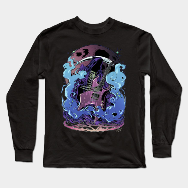 Don't Fear the Reaper (Blue) Long Sleeve T-Shirt by Jentiz