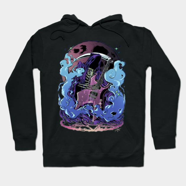 Don't Fear the Reaper (Blue) Hoodie by Jentiz