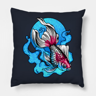 Golden Fish Pillow