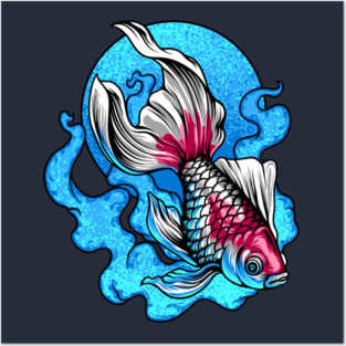 Golden Fish Posters and Art