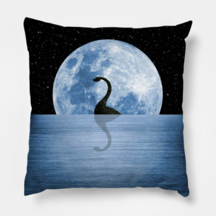 Nessie Starry Night - Loch Ness Monster Pillow
