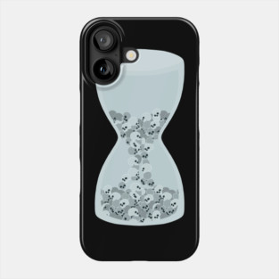 Time Is Running Out (Skulls In An Hourglass) Phone Case
