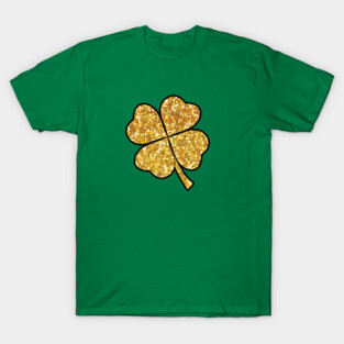 Four Leaf Gold Clover T-Shirt