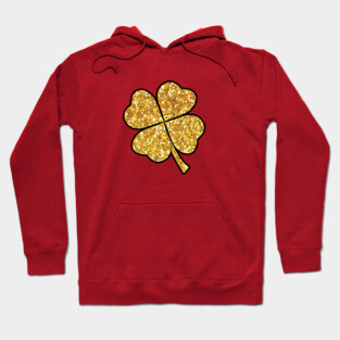 Four Leaf Gold Clover Hoodie