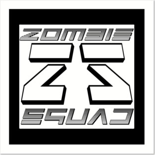Zombie Squad ZS Avenge (Black) Posters and Art