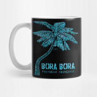 Bora Bora, French Polynesia, Palm Tree Mug