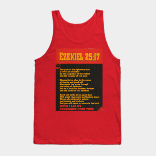 Pulp Fiction Ezekiel 25:17 T-Shirt – Iconic Movie Quote Tank Top