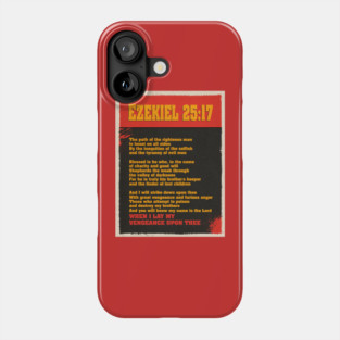 Pulp Fiction Ezekiel 25:17 T-Shirt – Iconic Movie Quote Phone Case