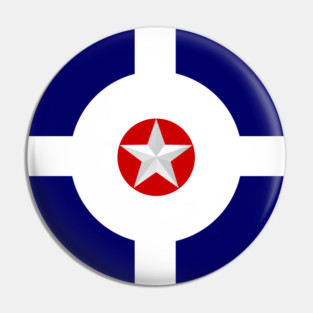 Indianapolis City Flag Symbol- Roundel Pin
