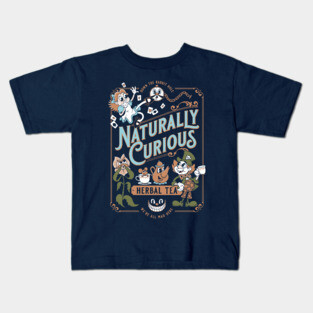 Naturally Curious - Cartoon Alice in Wonderland - Herbal Tea Kids T-Shirt
