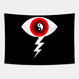 Yin Yang Eye Tapestry
