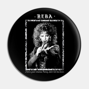 Reba /// Fancy \\\ Vintage Faded Style Fan Design Pin